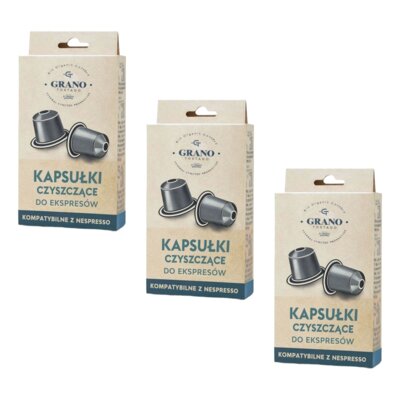 Kapsułki czyszczące do ekspresów GRANO TOSTADO Nespresso (30 sztuk)