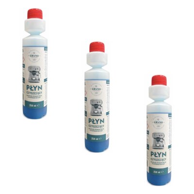 Płyn do czyszczenia układu spieniania mleka GRANO TOSTADO Uniwersalny 3 x 250 ml