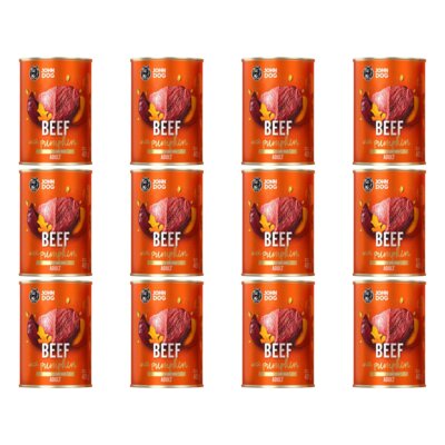 Karma dla psa JOHN DOG Pumpkin Wołowina z dynią 12 x 400 g