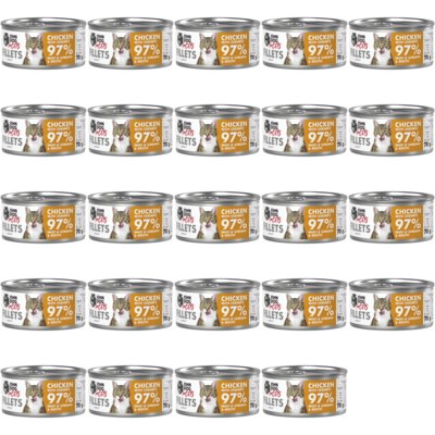Karma dla kota JOHN DOG For Cats Kurczak z krewetkami filety 24 x 70 g