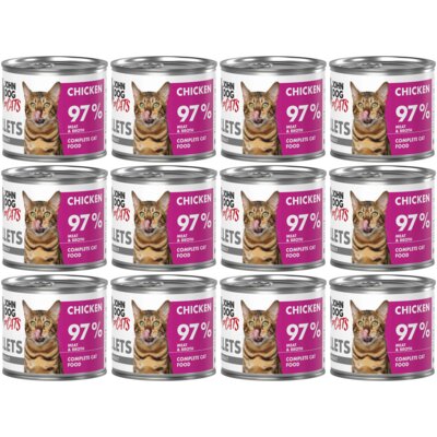 Karma dla kota JOHN DOG For Cats Kurczak filety 12 x 140 g