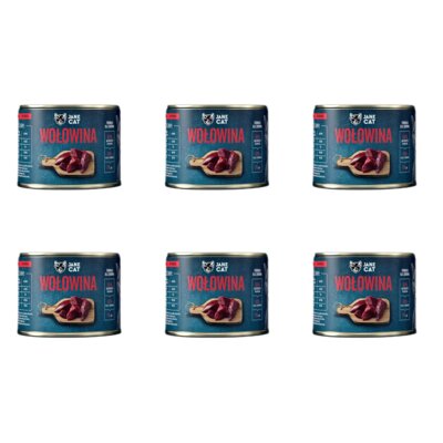 Karma dla kota JANE CAT Premium Wołowina 6 x 200 g