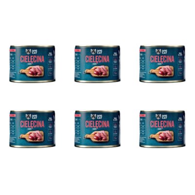 Karma dla kota JANE CAT Premium Cielęcina i indyk 6 x 200 g