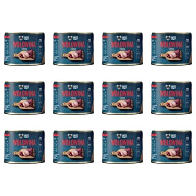 Karma dla kota JANE CAT Premium Wołowina i kurczak 12 x 200 g