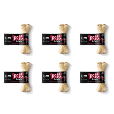Przysmak dla psa JOHN DOG Kość do żucia ze żwaczem wołowym 12 cm (6 szt.)