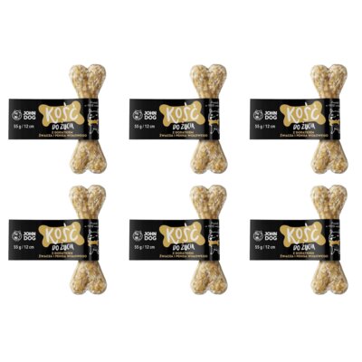 Przysmak dla psa JOHN DOG Kość ze żwaczem i penisem wołowym 6 x 55 g