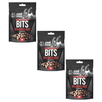 Przysmak dla psa JOHN DOG Soft Bites Wołowina szwajcarska 3 x 100 g