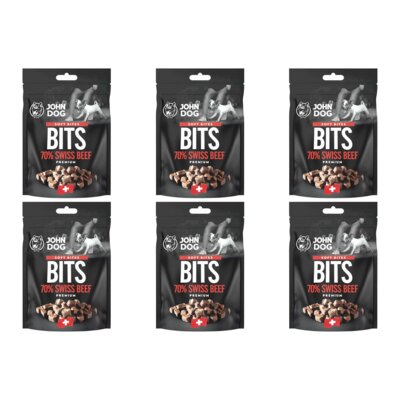 Przysmak dla psa JOHN DOG Soft Bites Wołowina szwajcarska 6 x 100 g