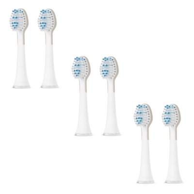 Oryginalna końcówka szczoteczki TEESA Sonic Soft TSA8014 Biały (6 szt.) (Delikatna pielęgnacja)