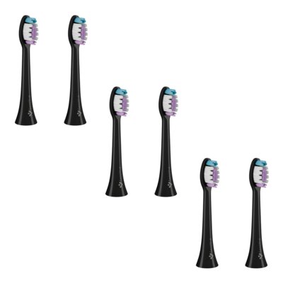 Końcówka szczoteczki TRUELIFE SonicBrush Clean Sensitive Czarny (6 szt.) (Delikatnie masują dziąsła)