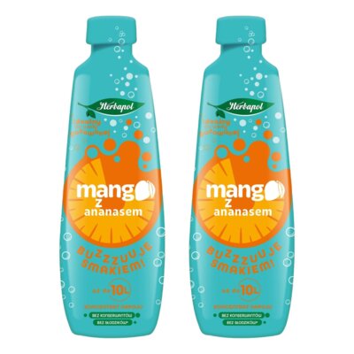 Koncentrat napoju HERBAPOL Mango z ananasem 2 x 405 ml