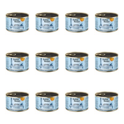 Karma dla kota DOLINA NOTECI Superfood Jagnięcina z królikiem i nagietkiem 12 x 185 g