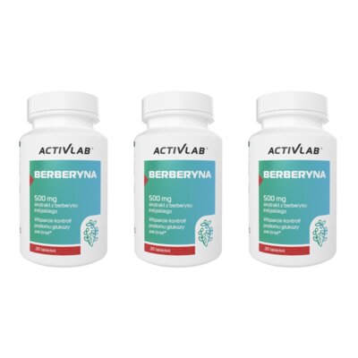 Berberyna ACTIVLAB (3 x 30 tabletek)