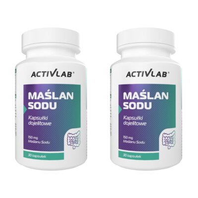 Suplement na trawienie ACTIVLAB Maślan Sodu (2 x 30 kapsułek)