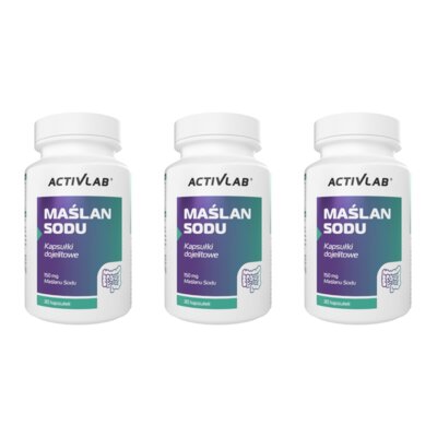Suplement na trawienie ACTIVLAB Maślan Sodu (3 x 30 kapsułek)