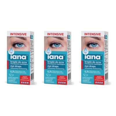 Krople do oczu IANA Intensive (3 x 10 ml)