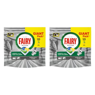 Kapsułki do zmywarki FAIRY Platinum All in One Lemon - 250 szt.