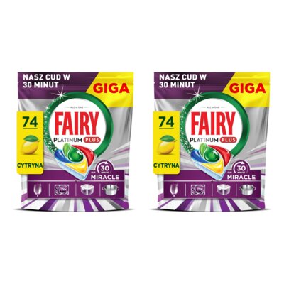 Kapsułki do zmywarki FAIRY Platinium Plus All In One 30 Minut Miracle - 148 szt.