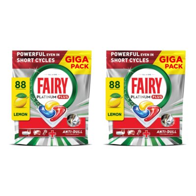 Kapsułki do zmywarki FAIRY Platinum Plus All in One Lemon - 176 szt.