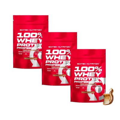 Odżywka białkowa SCITEC NUTRITION Whey Protein Professional Kawa mrożona (3 x 500 g)