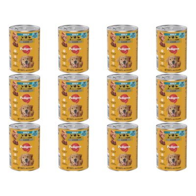 Karma dla psa PEDIGREE Adult 3 rodzaje drobiu 12 x 400 g
