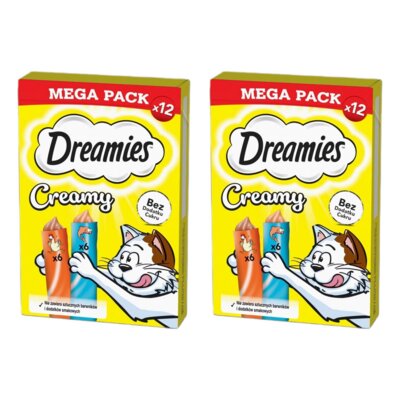 Przysmak dla kota DREAMIES Creamy Kurczak i Łosoś 24 x 10 g