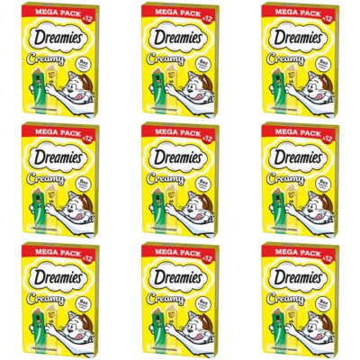 Przysmak dla kota DREAMIES Creamy z serem i kocimiętką 108 x 10 g