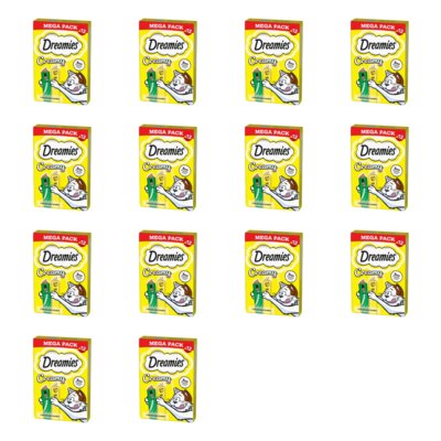 Przysmak dla kota DREAMIES Creamy z serem i kocimiętką 168 x 10 g
