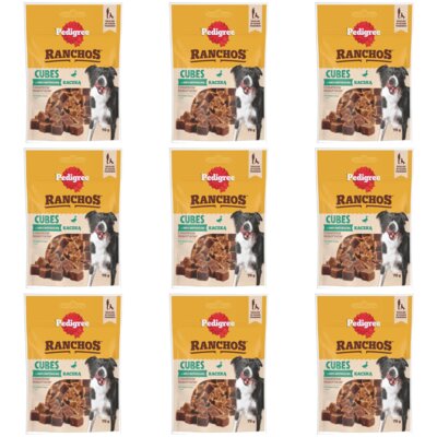 Przysmak dla psa PEDIGREE Ranchos Cubes z kaczką 9 x 70 g