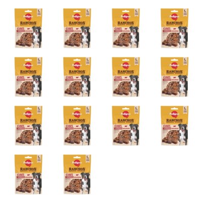 Przysmak dla psa PEDIGREE Ranchos Cubes z wołowiną 14 x 70 g