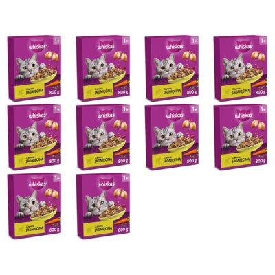 Karma dla kota WHISKAS z Jagnięciną 10 x 800 g