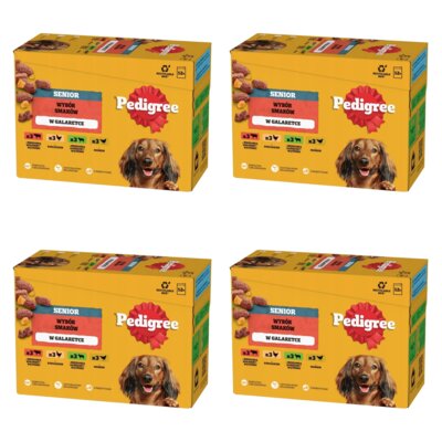 Karma dla psa PEDIGREE Senior Wybór smaków w galaretce 48 x 100 g