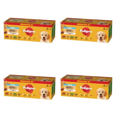 Karma dla psa PEDIGREE Junior Wybór Smaków z Ryżem w Galaretce 160 x 100 g