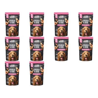 Karma dla psa PAN MIĘSKO Cielęcina z przepiórką w sosie 10 x 150 g