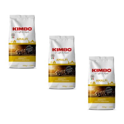 Kawa ziarnista KIMBO Amalfi 100 Arabica 3 x 1 kg