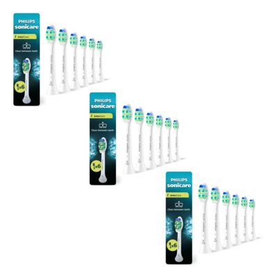 Oryginalna końcówka szczoteczki PHILIPS Sonicare InterCare HX9006/87 Średnio miękkie włókna (18 szt.) (Czyszczenie trudno dostępnych miejsc)
