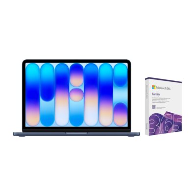 Laptop APPLE MacBook Neo 2026 13" Retina A18 Pro 8GB RAM 256GB SSD macOS Indygo + Program MICROSOFT 365 Family