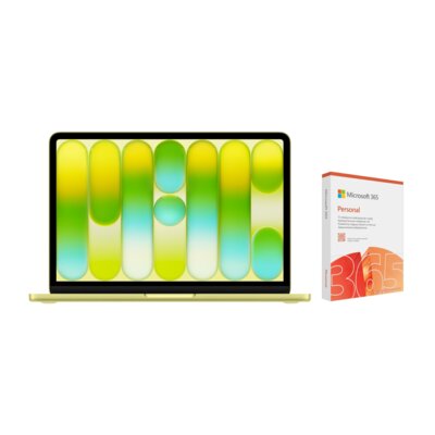 Laptop APPLE MacBook Neo 2026 13" Retina A18 Pro 8GB RAM 256GB SSD macOS Cytrusowożółty + Program MICROSOFT 365 Personal