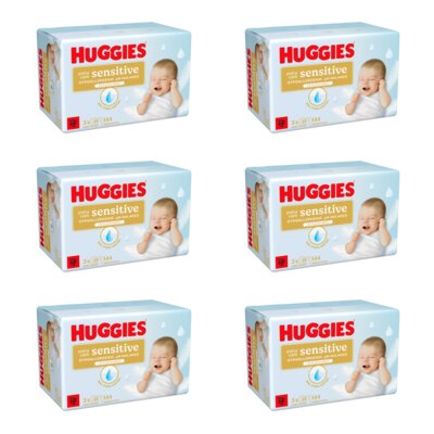 Chusteczki nawilżane HUGGIES Extra Care Sensitive (864 szt.)
