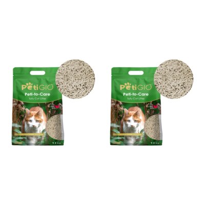 Żwirek dla kota PETIGIO Peti-to-Care Tofu Naturalny PETI-260 2 x 6 L