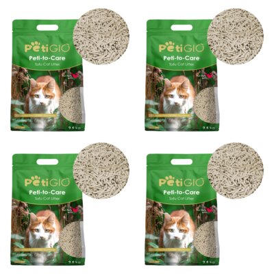 Żwirek dla kota PETIGIO Peti-to-Care Tofu Naturalny PETI-260 4 x 6 L