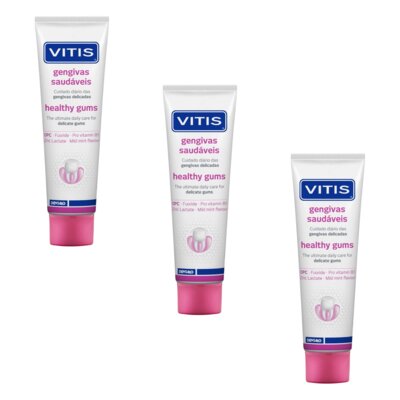 Pasta do zębów VITIS Healthy Gums Gingival 3 x 100 ml