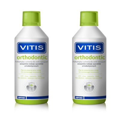Płyn do płukania jamy ustnej VITIS Orthodontic 2 x 500 ml