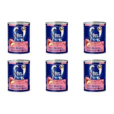 Karma dla psa OPTIVITAL Pasztet Wieprzowina Bogaty w wołowinę z ziemniakami 6 x 400 g