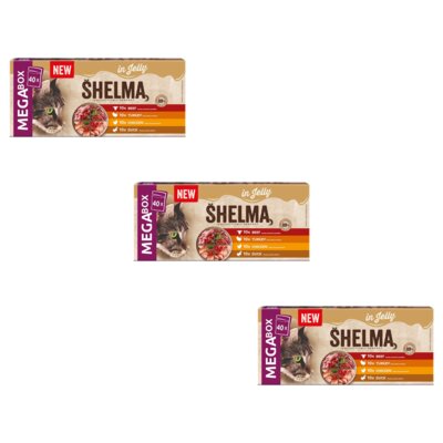 Karma dla kota SHELMA Galaretka Mix Smaków 120 x 85 g