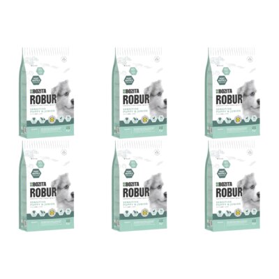 Karma dla psa BOZITA Robur Sensitive & Puppy Jagnięcina 6 x 3 kg