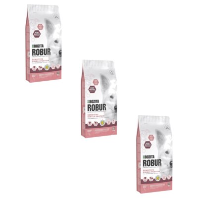 Karma dla psa BOZITA Robur Sensitive & Single Protein Łosoś z ryżem 3 x 12 kg