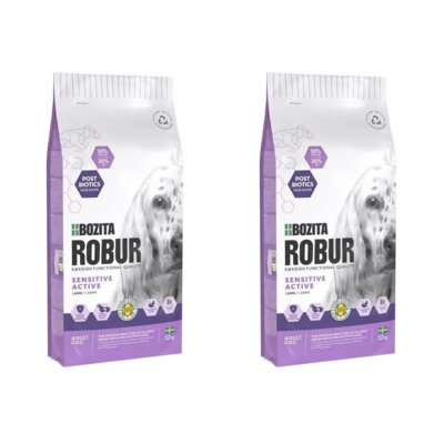 Karma dla psa BOZITA Robur Sensitive Grain Free Active Jagnięcina 2 x 12 kg