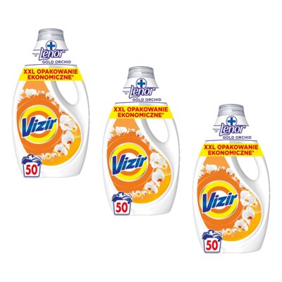 Płyn do prania VIZIR Gold Orchid 3 x 2250 ml do kolorowych tkanin