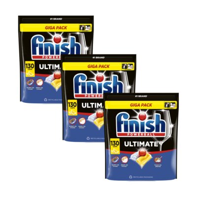 Kapsułki do zmywarki FINISH Ultimate Lemon - 390 szt.